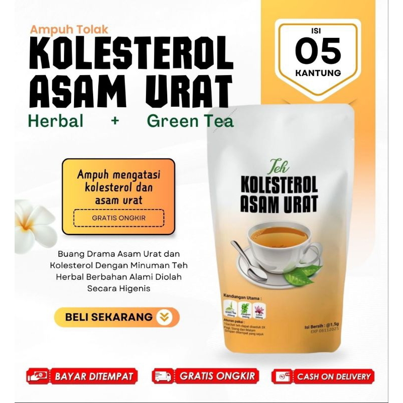 

TEH HERBAL ASAM URAT DAN KOLESTEROL, Teh Racik Ramuan Cina, Minuman untuk penderita rematik dan darah tinggi
