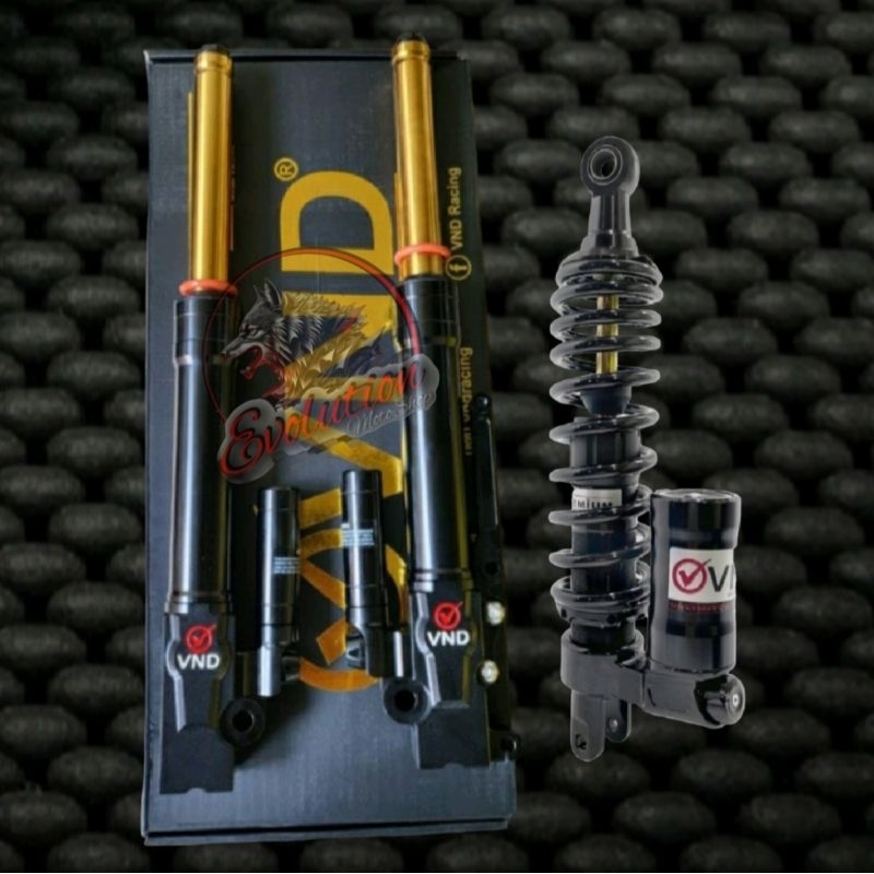 Shock VND Paketan depan tabung plus belakang tabung bawah motor BEAT - MIO - XEON - VARIO110FI - SCO
