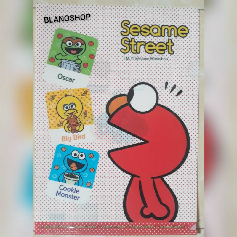 

Map Plastik Lucu Sesame Street Series