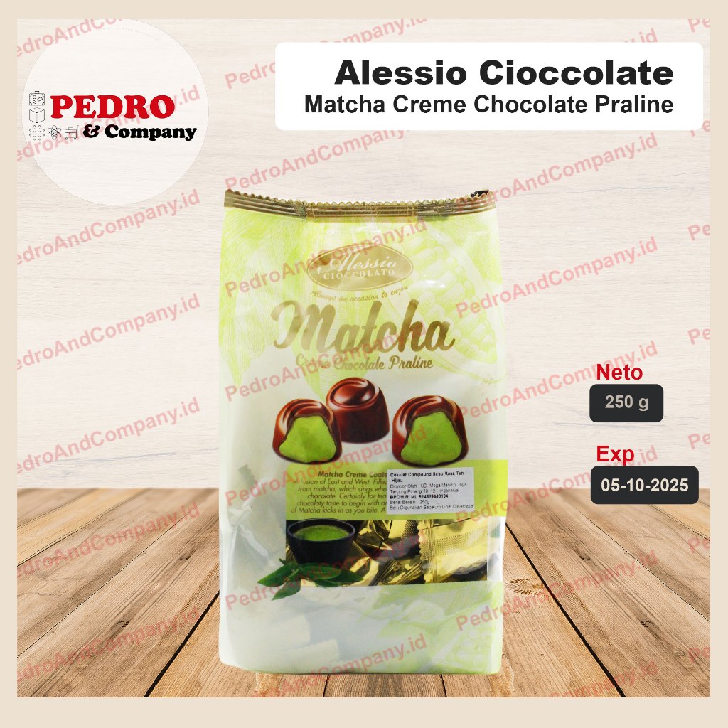 

Alessio coklat Matcha creme chocolate praline 250 gram