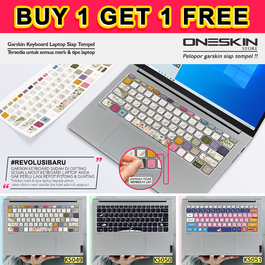 Garskin Stiker Sticker keyboard laptop Lenovo gambar custom katalog 49