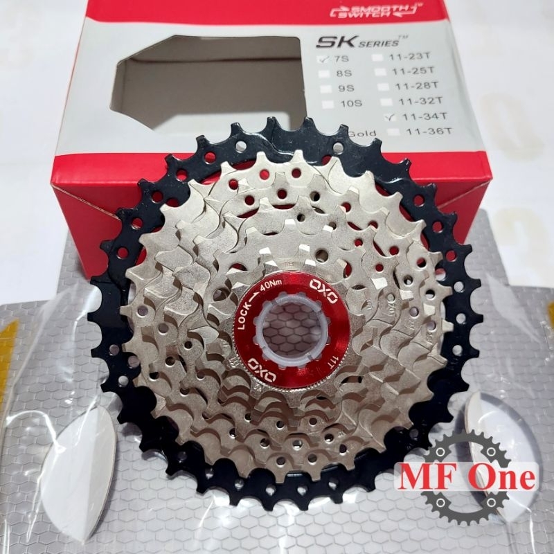Sprocket Oxo 7 Speed 11-34T 34T Cassette Slup