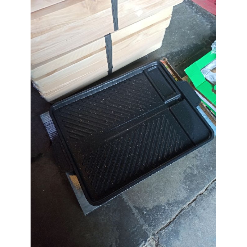 Premium Korean Bbq Tray Square Anti Lengket