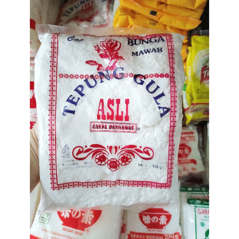 

Tepung Gula Cap Bunga Mawar 500gr/Gula Halus