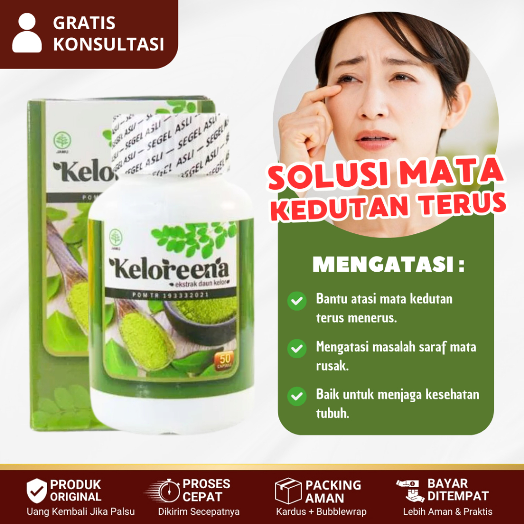 Obat Mata Kedutan Terus Menerus, Kedutan Mata, Blefarospasme, Syaraf Mata Rusak - KELOREENA