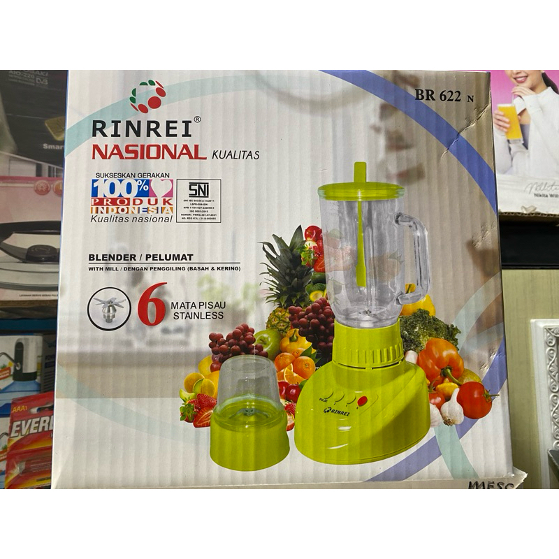 BLENDER 2 IN 1 RINREI SNI/BLENDER RINREI BR 662 N
