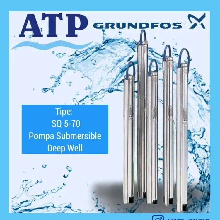 Grundfos Pompa Submersible Deep Well Pompa Satelit Pompa Sumur Dalam SQ 5-70