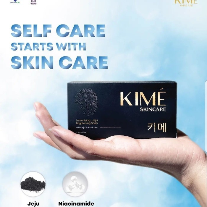 SABUN KIME SKINCARE / SABUN VIRAL KOREA KIME SKINCARE 1 BOX ISI 2 PCS 100% ORIGINAL