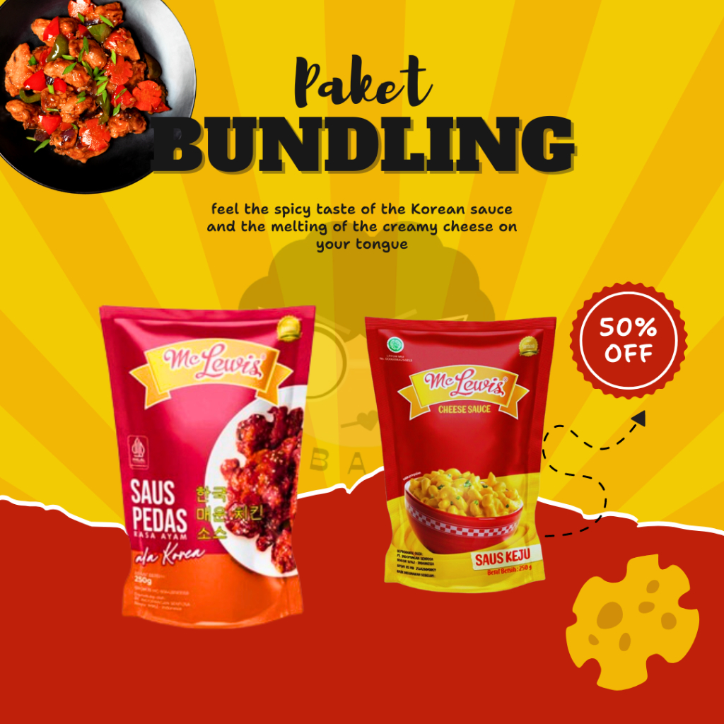 

Paket bundling (Saus Korea + Saus Keju) Harga Lebih Terjangkau