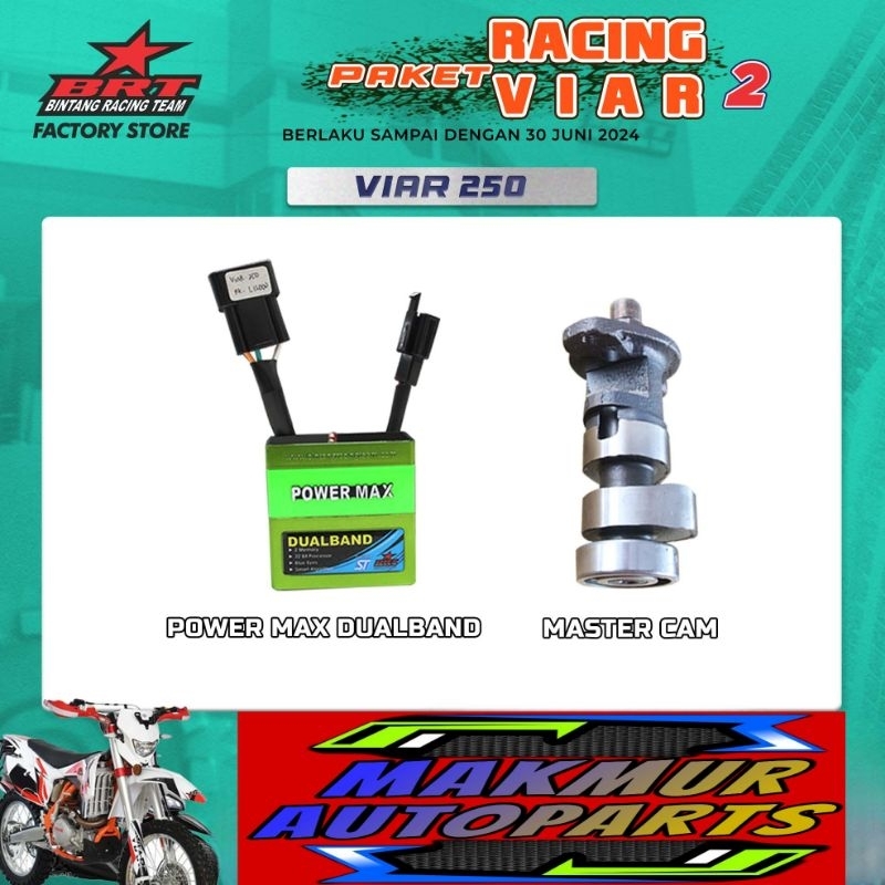 Paket Master Cam - CDI Powermax Dualband Viar 250 BRT Paket Racing 2 (BINTANG RACING TEAM BRT)
