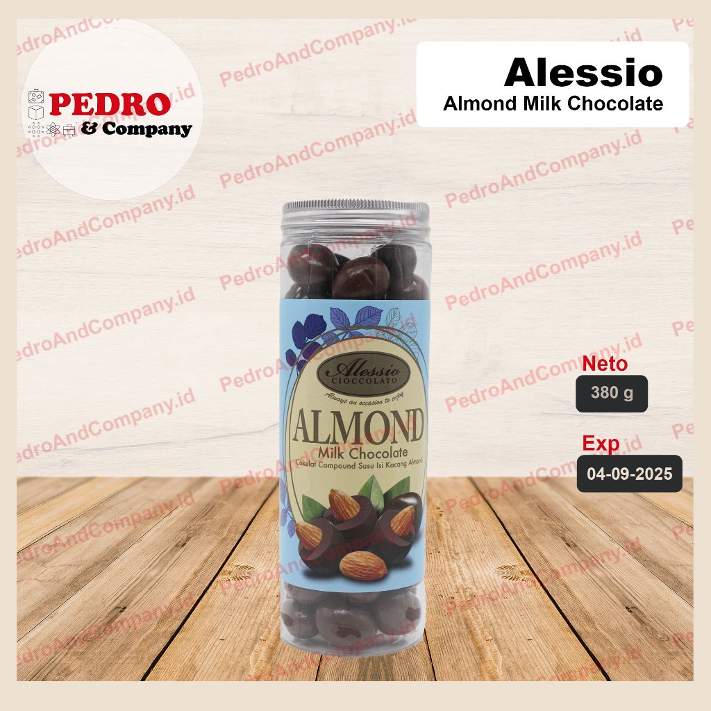 

Alessio Chocolate ALMOND milk coklat kacang almon 380 gram