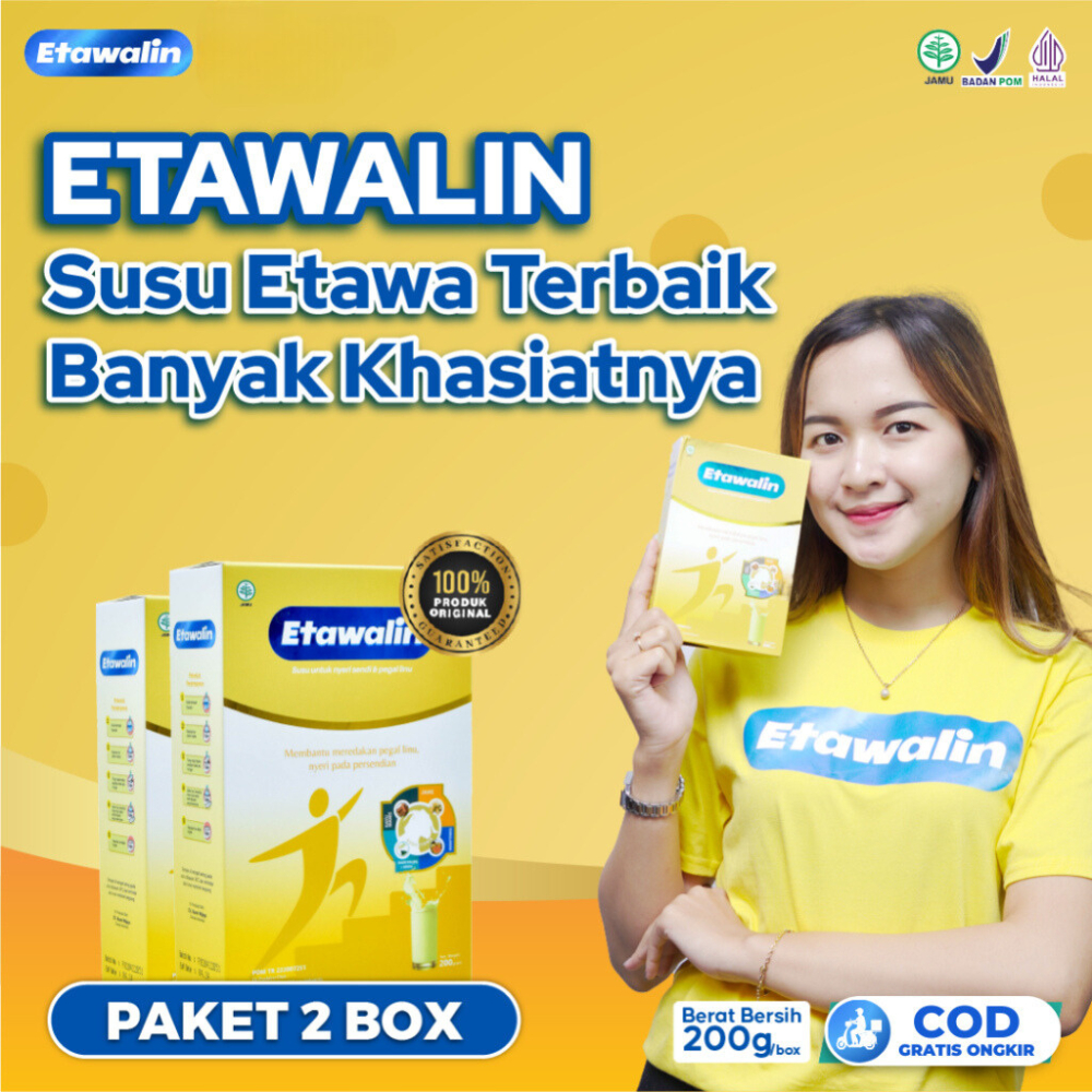 Etawalin Susu kambing Atasi Nyeri Sendi Dan Asam Urat Original 2 Box