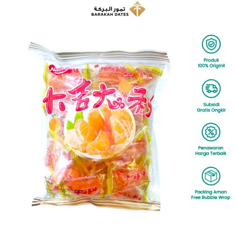 

Jelly Jeruk Naraya 1kg Manisan Jelly Jeruk Mandarin