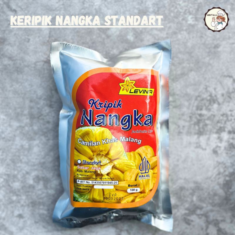 

CAMILAN KERIPIK BUAH OVEN NANGKA STANDAR SUPER FRUITS CHIPS JACKFRUIT LEVINA 100 GRAM SNACK ENAK