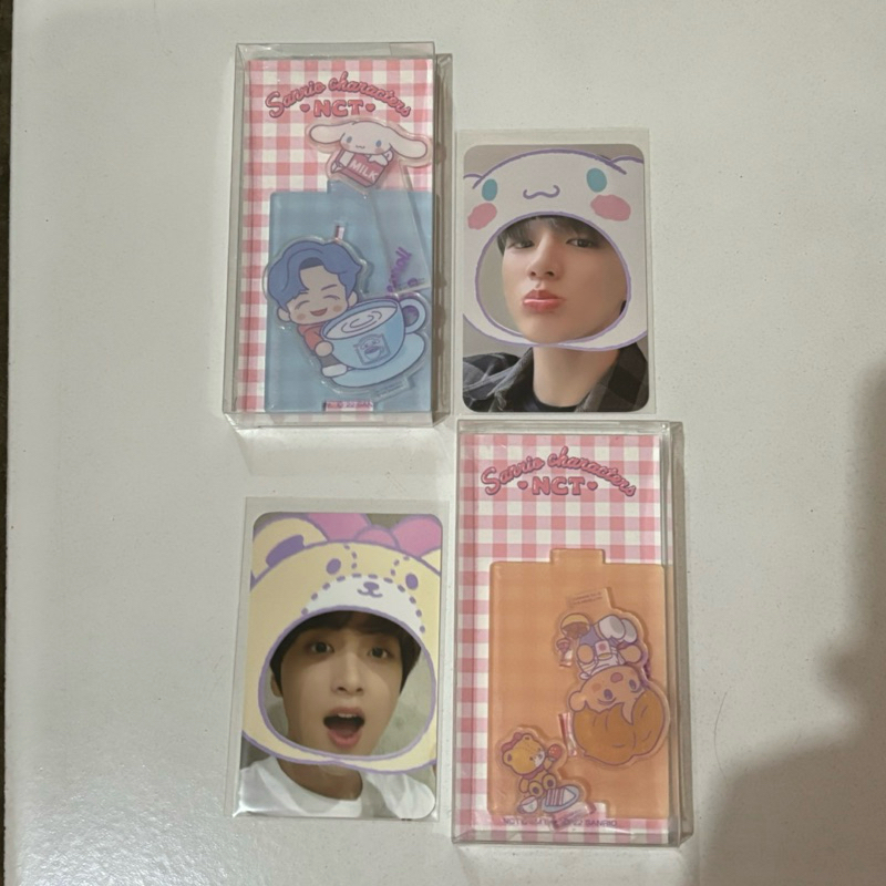 official acrylic standee + photocard pc set sanrio x nct jeno haechan