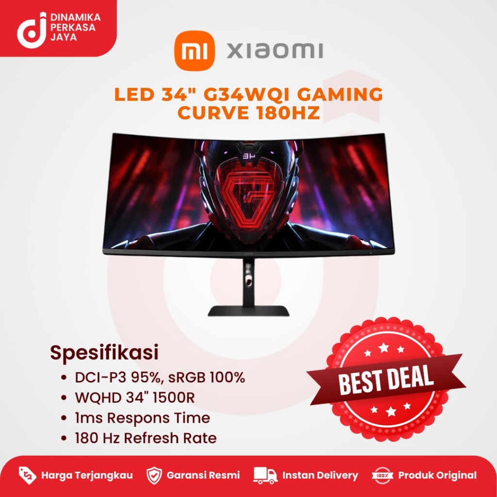 Xiaomi LED 34" G34WQi Gaming Curve 180Hz