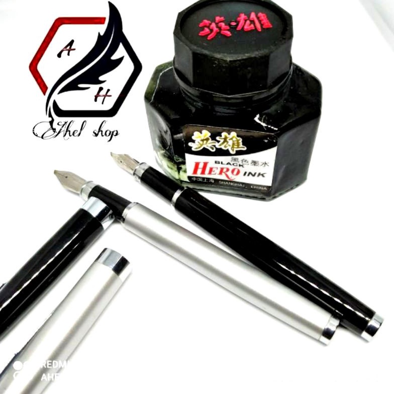 

Fountain pen Kalam kaligrafi penulisan ijazah raport sekolah 15Mm tinta isi ulang hero satu set KODE G6T5