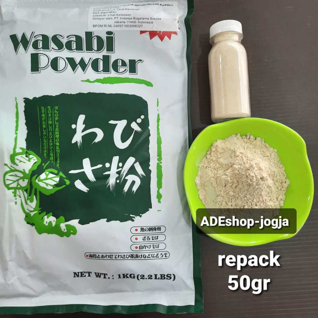 

wasabi powder bubuk 50 gr japanese food import jepang Horseradish