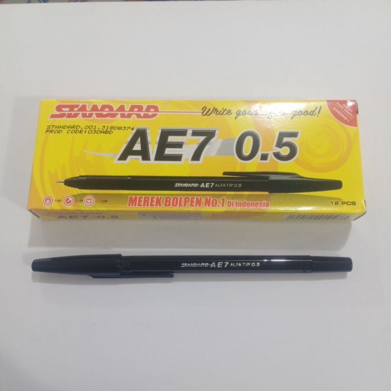 

Pulpen Standard AE7 0.5 Hitam