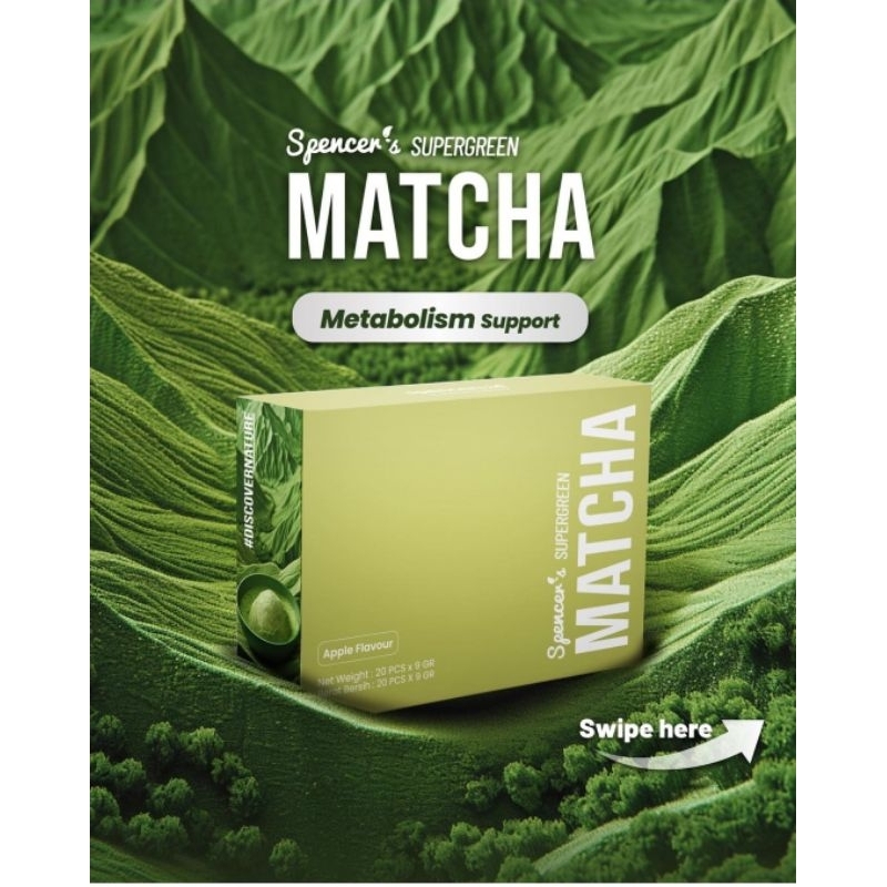 

Spencer's Matcha Apel Boost Metabolism - 1 box 20 sachet