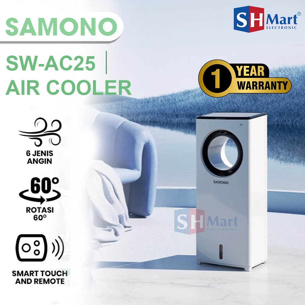 AIR COOLER SAMONO SW-AC25 / SWAC25 PENDINGIN PENYEJUK UDARA PORTABLE