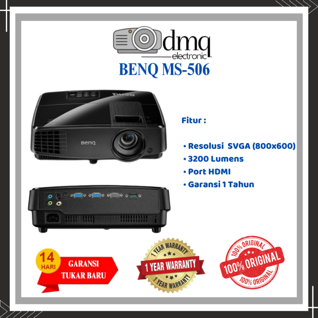 Proyektor Benq MS 506 / proyektor nobar Benq ms 506 3000 lumen