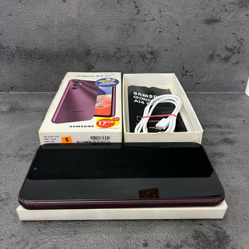 Samsung Galaxy A14 5G 6/128gb Fullset Second Garansi Resmi