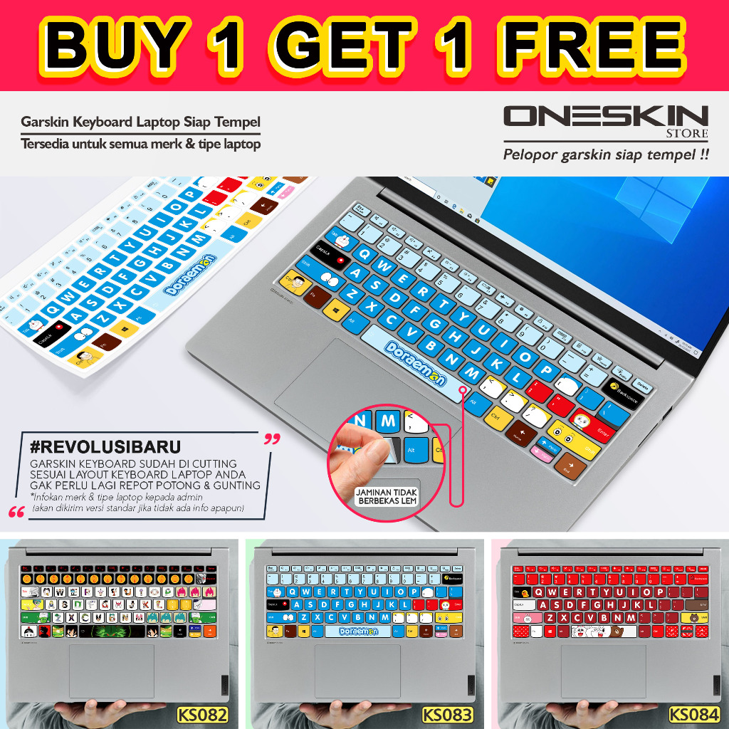 Garskin Stiker Sticker keyboard laptop Axioo gambar custom katalog 83