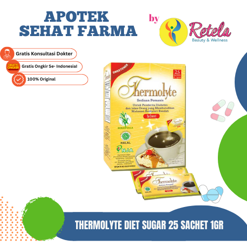 

THERMOLYTE DIET SUGAR 25 SACHET 1GR