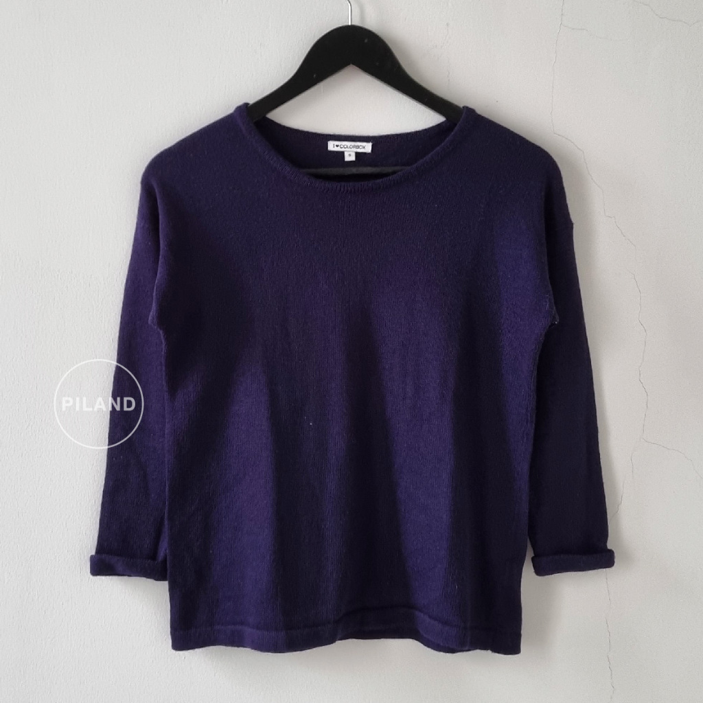 COLORBOX Preloved Atasan Sweater Wanita Lengan Panjang