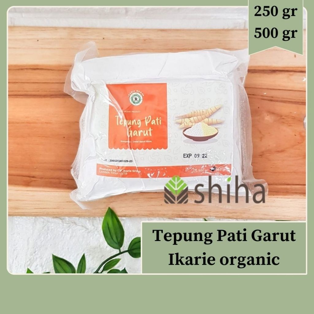 

Tepung Pati Garut 250gr - Ikarie Organic l Warung Shiha