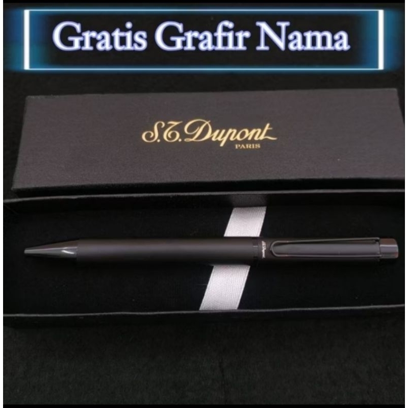 

Bulpoint S.t Dupont Mewah Black Titan Free Grafir Nama/Logo + Box Exclusive