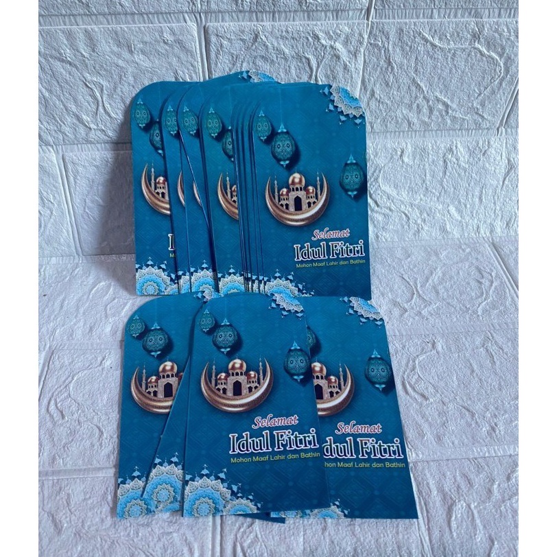 

Grosir 1 pcs ampau amplop lebaran masjid kartun medium 11x7cm masjid tosca