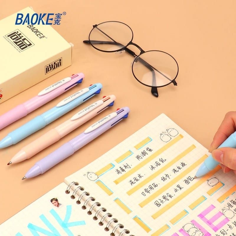 

pulpen get 4 IN 1 MULTICOLOR GEL INK PEN PC3988 1BOX ISI 12PCS