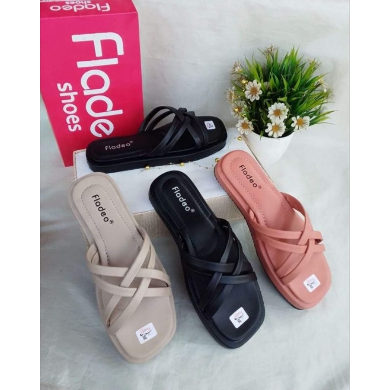 Sandal Fladeo Wanita Teplek/Sandal Fladeo Wanita Casual