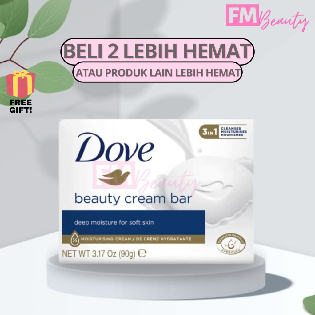 Dove Soap Bar Original 90 gr - Sabun Batang dengan Moisturizing Cream / Sabun Mandi