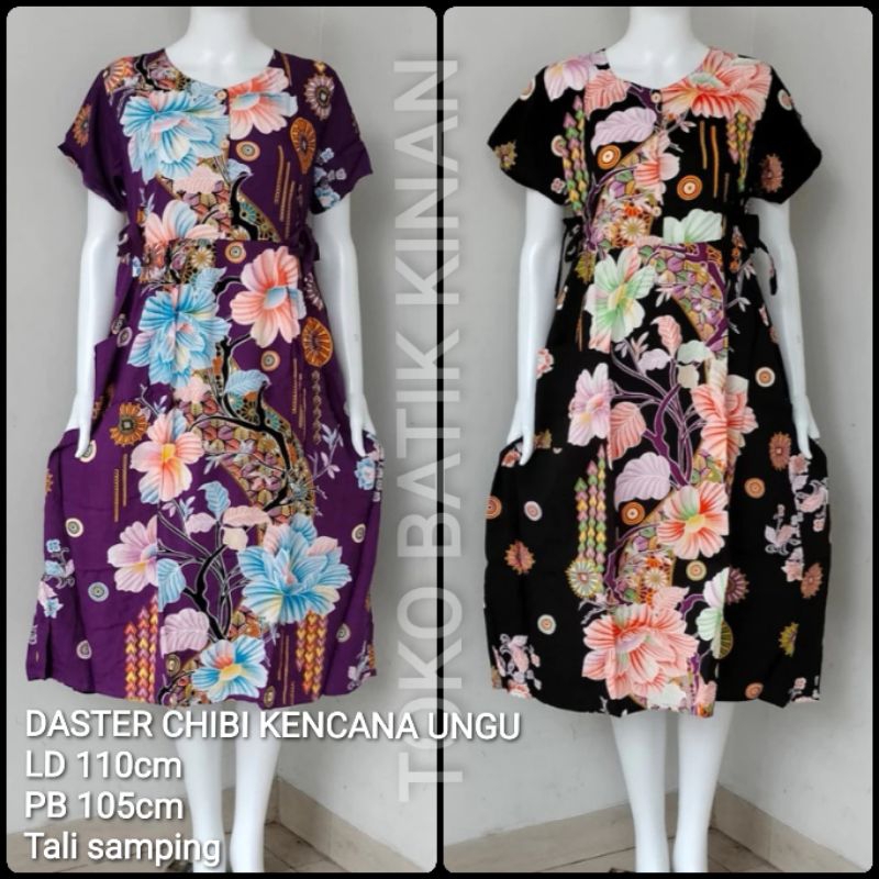KENCANA UNGU DASTER CHIBI MODEL 47 LABEL BIRU