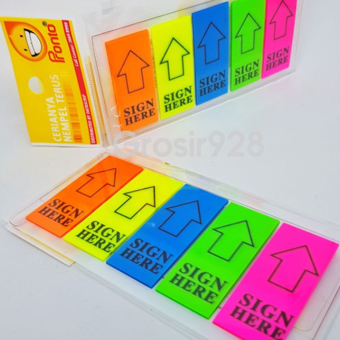 

Terbaik Sticky Notes Pronto Sign Here 5 warna