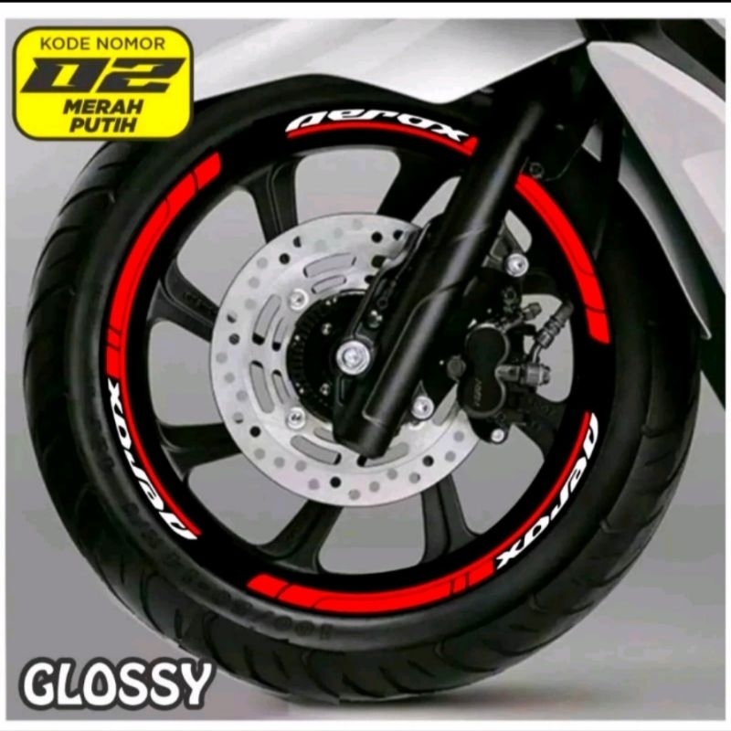 Stiker List Velg Yamaha AEROX Sticker cutting list pelek Aerox