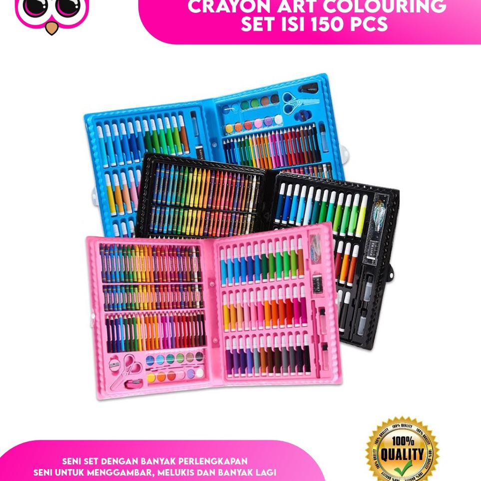 

CRAYON ART COLOURING SET ISI 15 PCS ALAT MELUKIS DAN MEWARNAI ANAK KRAYON WARNA KODE H7M3