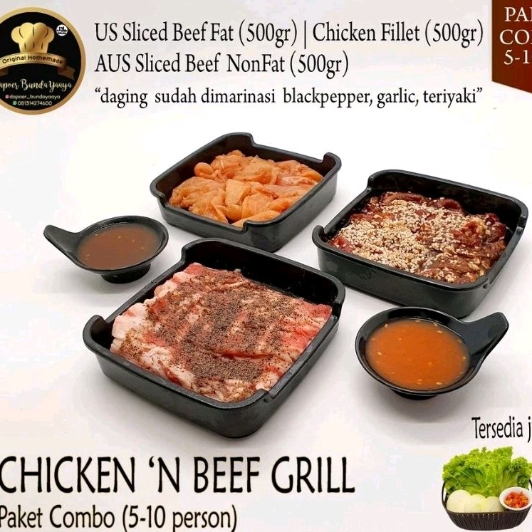 

Paket Shabu Shabu Grill Combo untuk 5-10 orang (Halal Food)