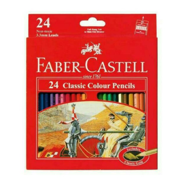 

EKSTRA PROMO Pensil Warna Classic Colour 24 Warna Faber Castell