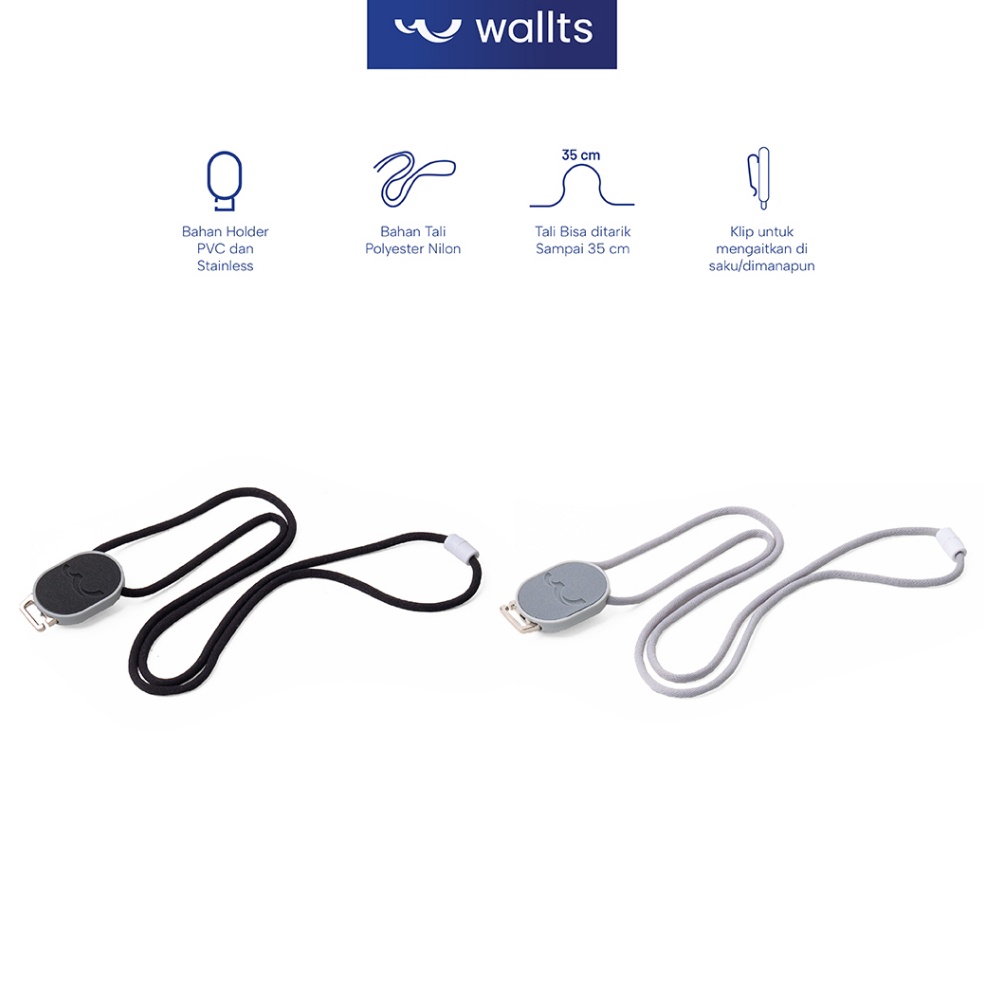 

Wallts Knot Tali ID Card Gantungan Lanyard Name Tag Yoyo Mudah Ditarik KODE F9D3