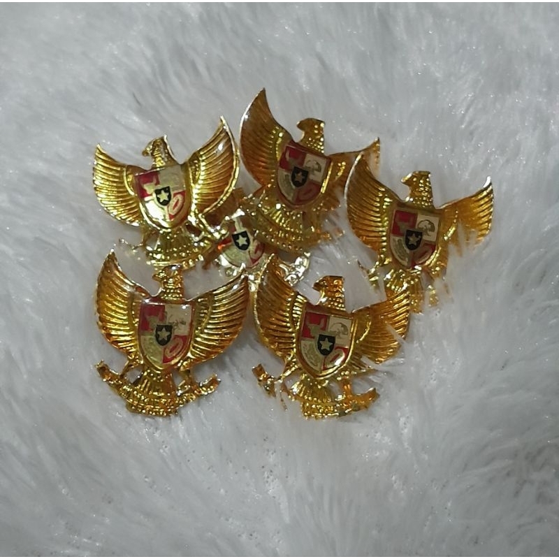 Pin Bros lambang garuda warna emas