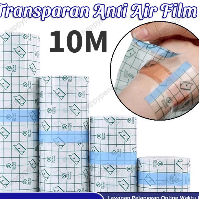 Terbaru 1M Perban Medis Film  Plester Tahan Air Transparen Film  Perbaikan Luka Tato Bantalan Kasa P