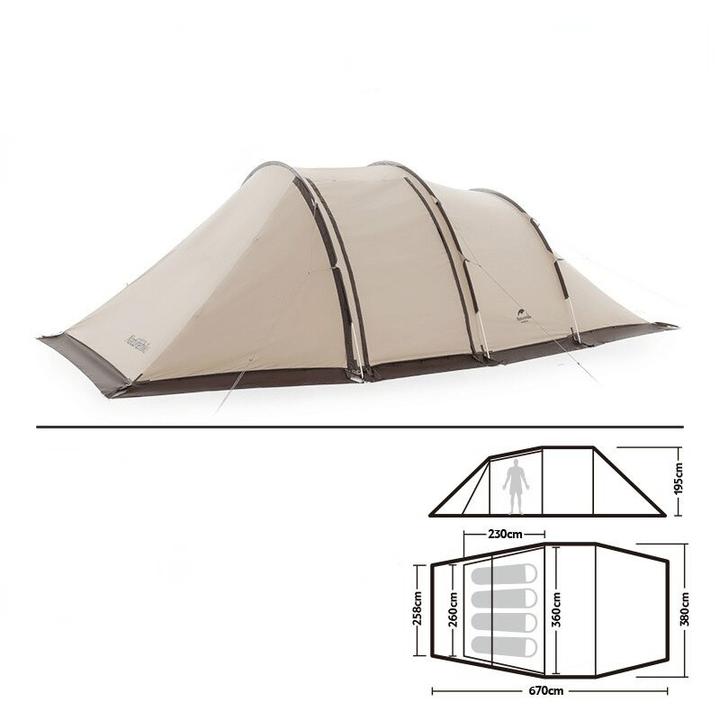 TENDA CLOUD VESSEL NATUREHIKE NH20ZP015 - 3 FRAME WITH SNOW SKIRT