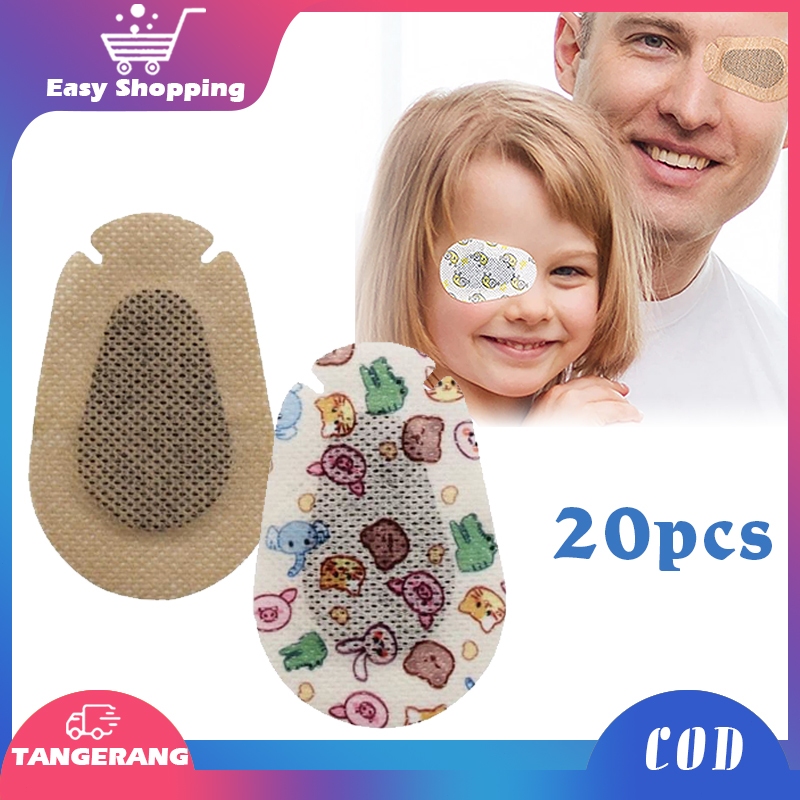 20pcs Lazy Eyes Patch Penutup Mata Malas Anak Opticlude Orthoptic Eye Patch Terapi Mata Anak