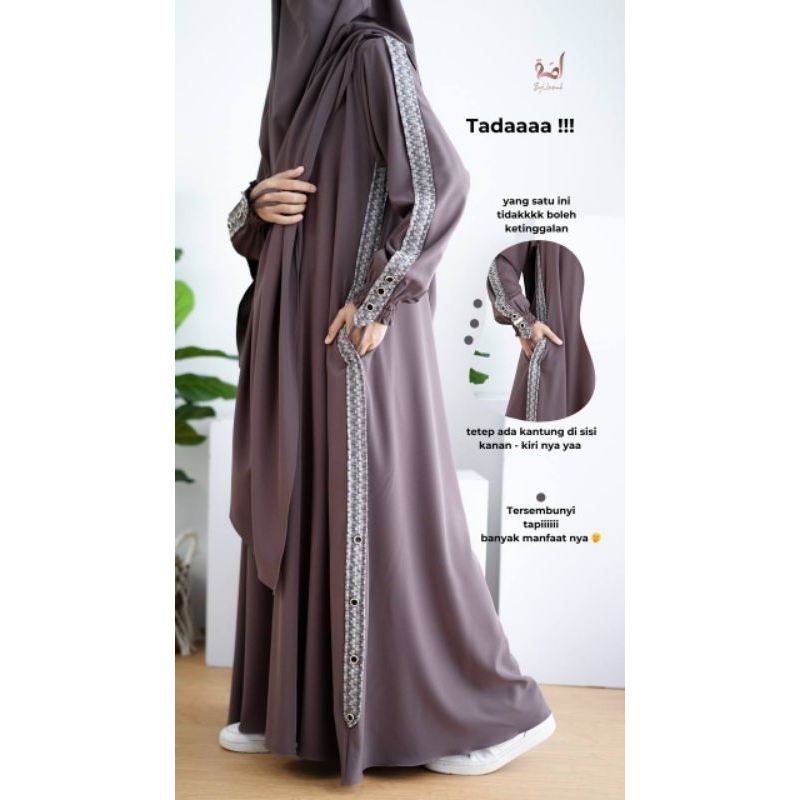 Gamis abaya Keira by Ummah | gamis syar'i | gamis elegan | Gamis Only