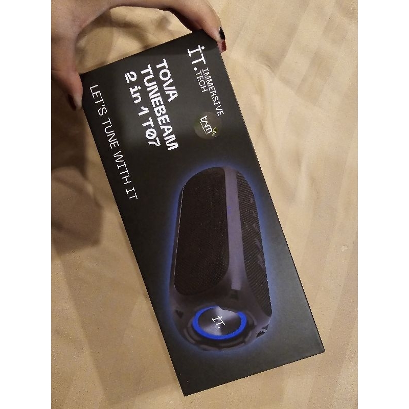 BNIB IT TOVA TUNEBEAM 2 IN 1 T07 speaker bluetooth radio bass enak