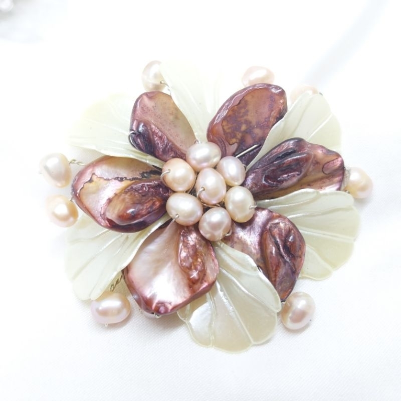Lulu Pearl Mutiara Lombok - BM13 Bros Mutiara Air Tawar - Mutiara Lombok Asli | Bros Bunga Mutiara A